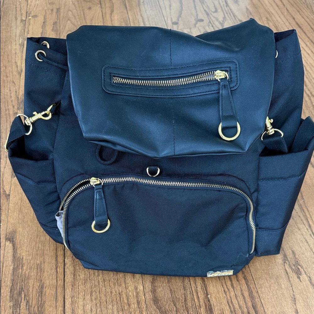 Stylish Black Backpack or Diaper bag for Women